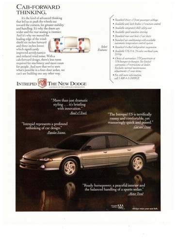 Dodge intrepid sedan cab - intrepid,